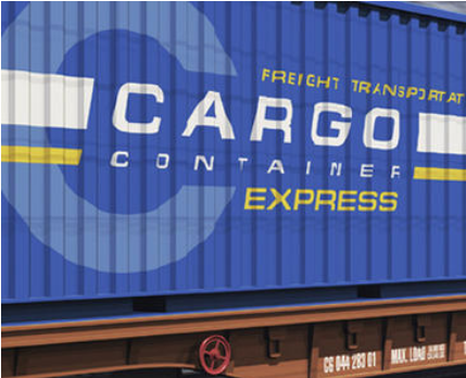 YW-Train-Cargo TAXT FREE 15-100KG shipping line logo